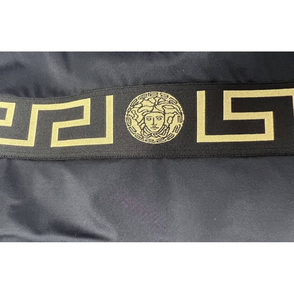 New Versace Medusa motif Greca black one piece swimsuit L - Picture 8 of 12